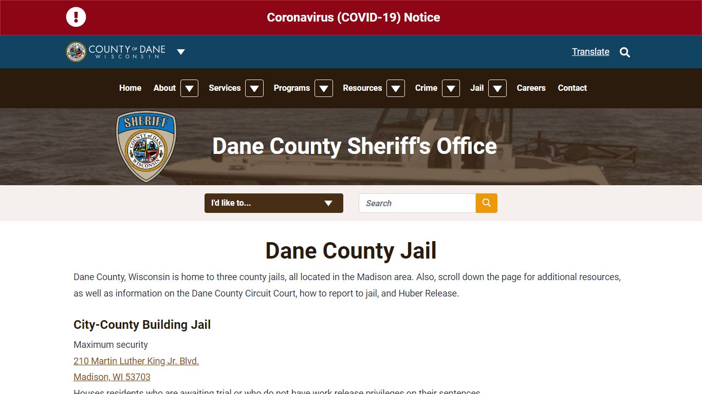 Jail | Dane County Sheriff's Office